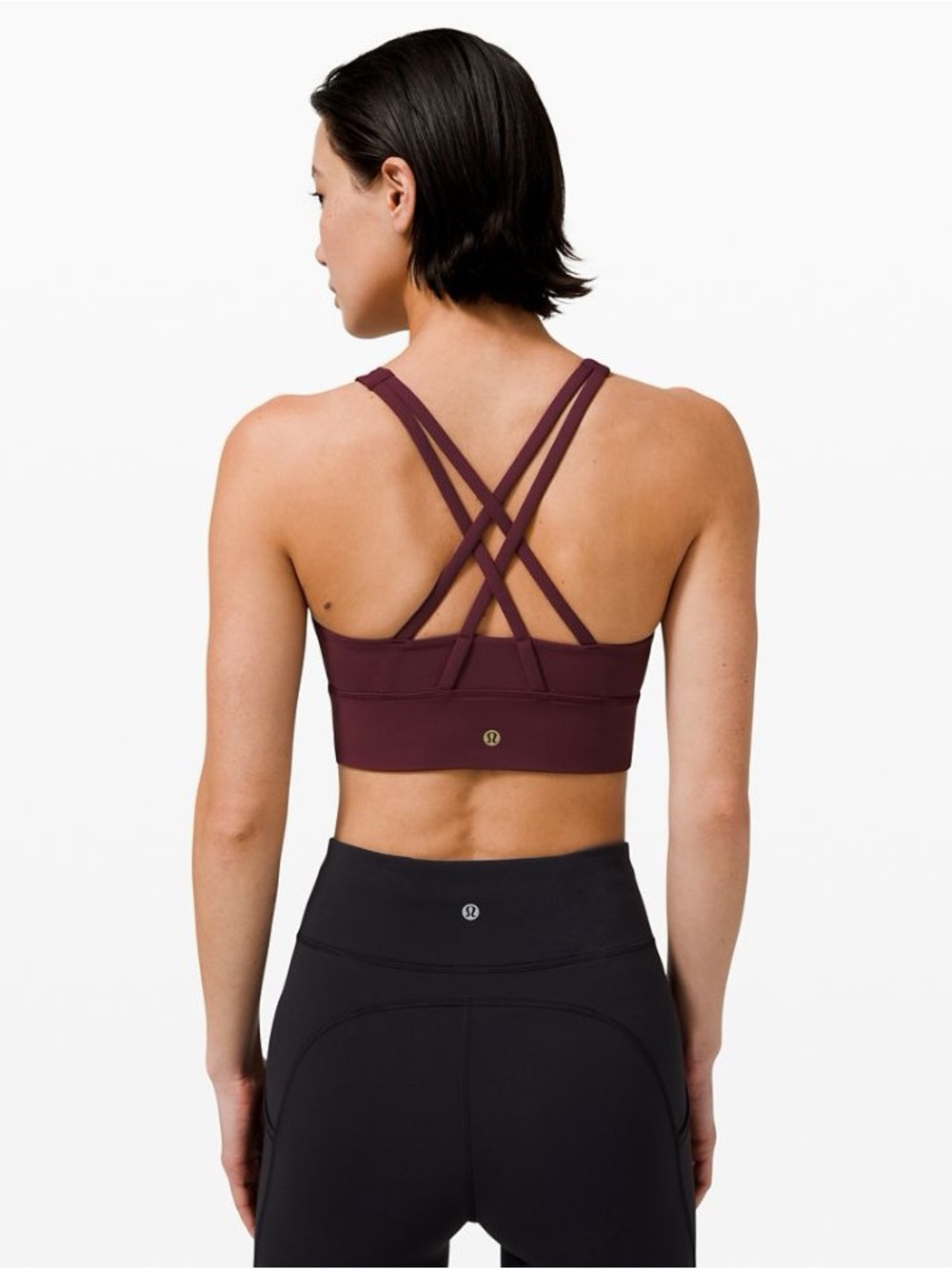 Lululemon Energy Bra High Neck Longline New Year Edition in Cassis | Size 6 - Picture 4 of 7